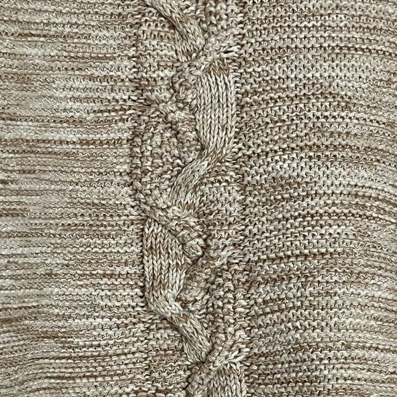 GAP Gradient Cream Turtle Neck Sweater with Chunky Cables Size S - Picture 10 of 16